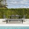 Armen Living Koala Shasta and Camino 6 Piece Outdoor Dining Set in Dark Eucalyptus Wood with Gray Rope 840254333840 - alternate 9